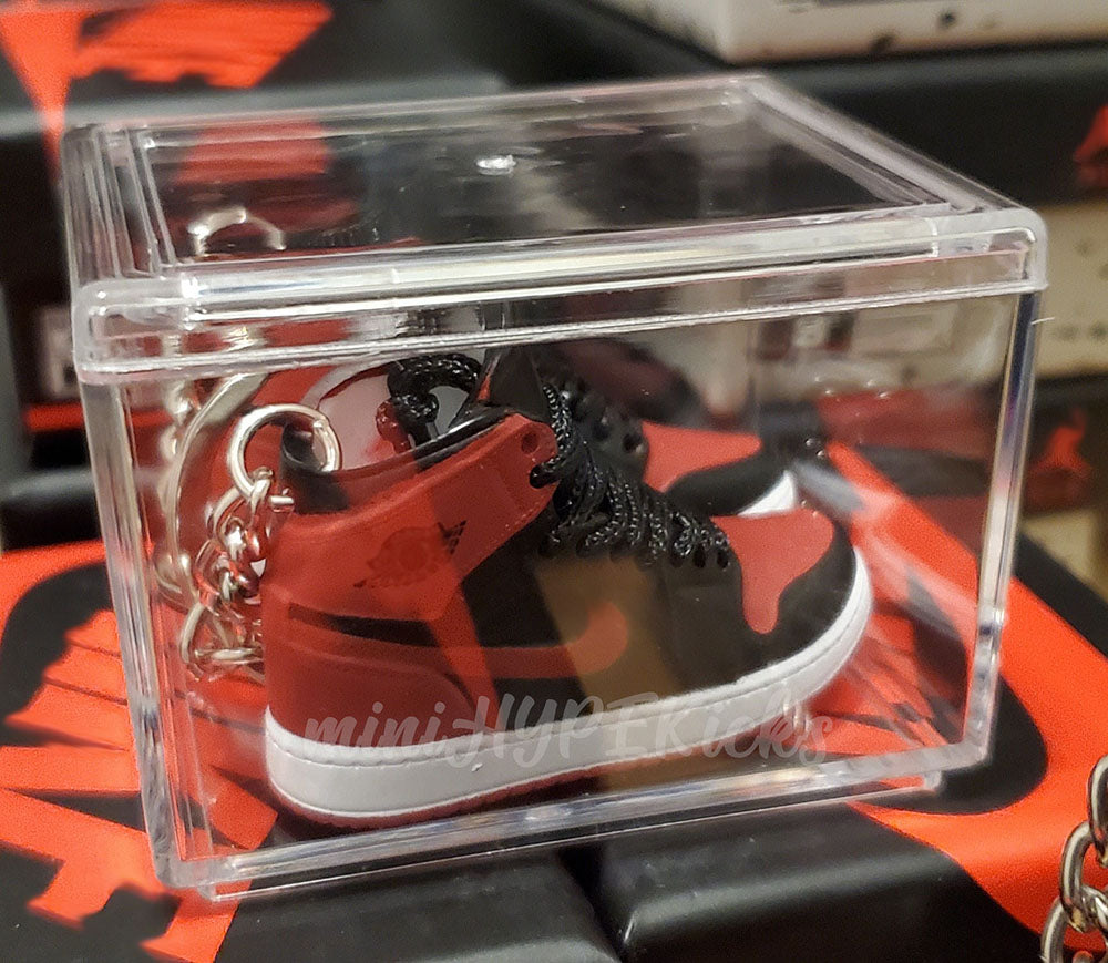 Mini 3D AJ1 Banned OG Sneaker Keychain