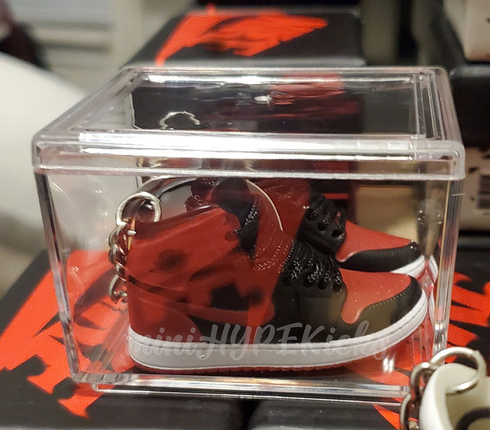 Mini 3D AJ1 Banned OG Sneaker Keychain